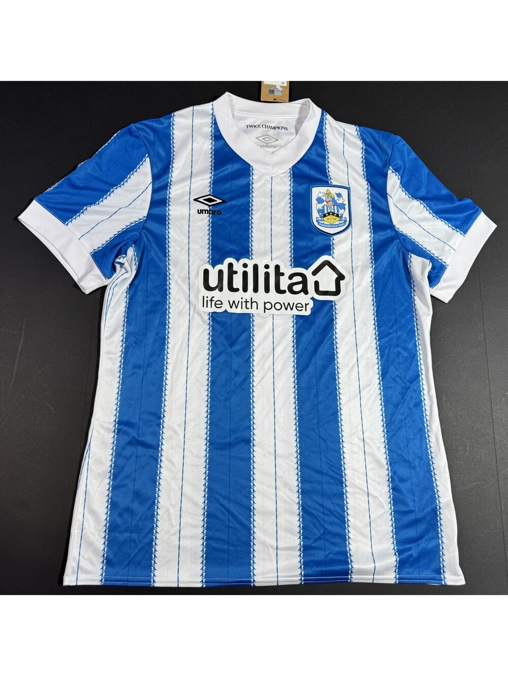 Umbro Huddersfield Town 2024/25 Home Football Soccer Kit Jersey Mens Size L NWT